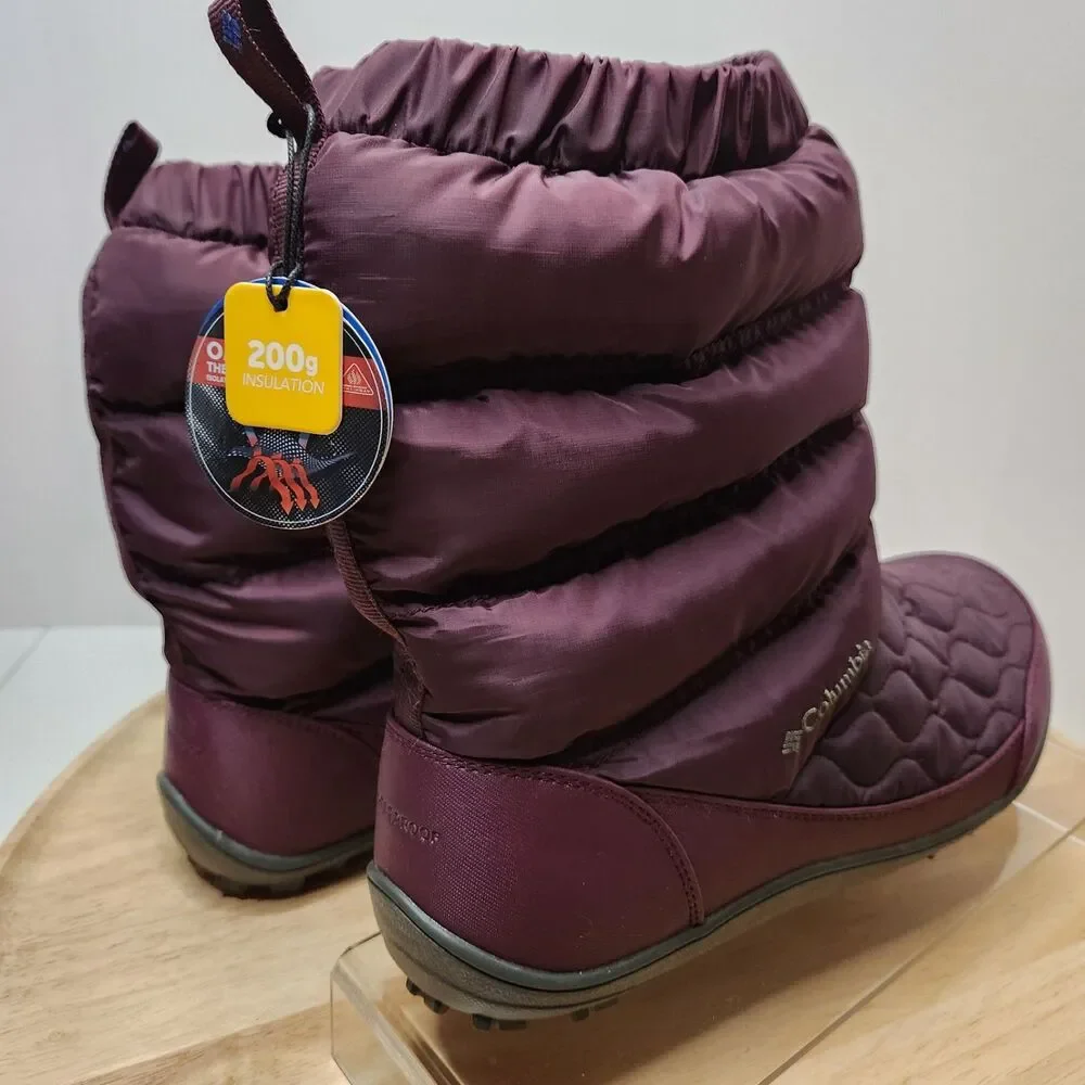 Columbia Omni‑Heat Waterproof Winter Boots Women’s 11 Purple Plum